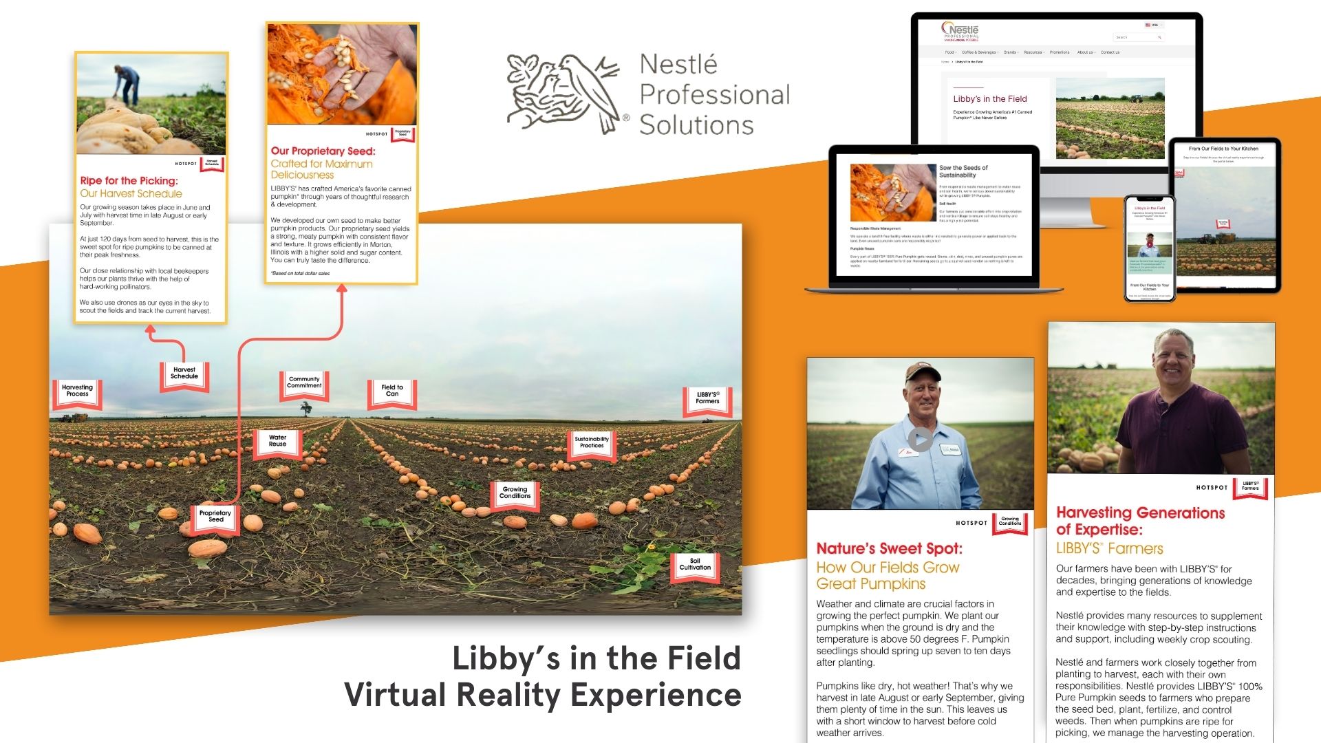 Showcase of Nestlé Professional Solutions virtual reality project